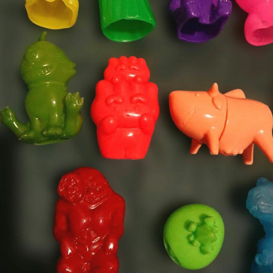 単色ミニソフビ 17体まとめ売り インディーズ 墓場の画廊 one up アート