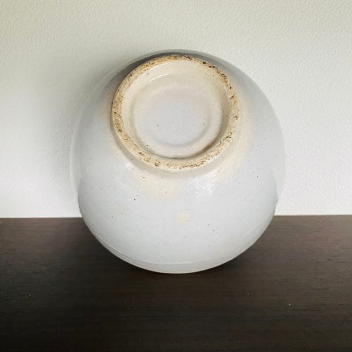 茶碗 李朝後期 白磁堅手茶碗 完品 茶道 見立て抹茶碗