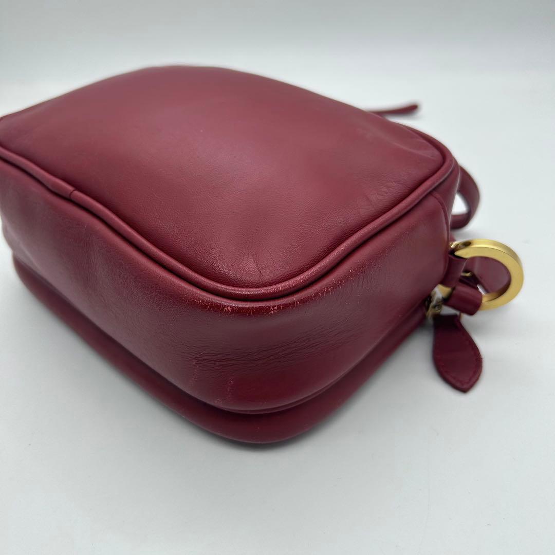 バッグ Courreges Shoulder Bag Leather Red Y2k