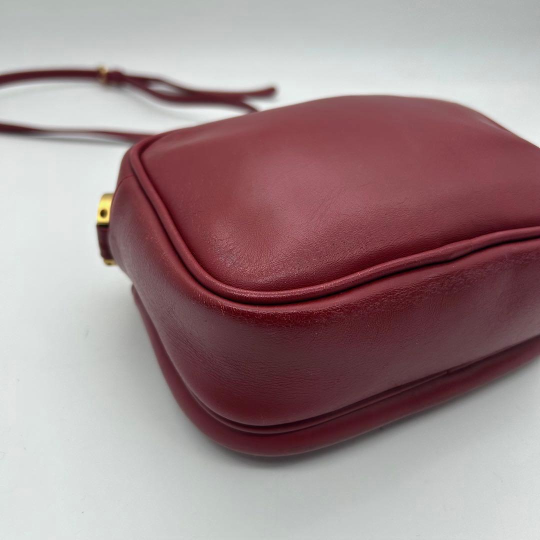 バッグ Courreges Shoulder Bag Leather Red Y2k