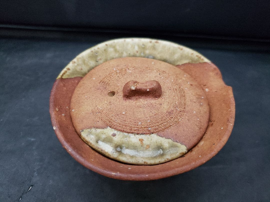 信楽焼 煎茶器 神崎紫峰 手捻り 急須 湯呑み5客 湯冷まし 煎茶道具 作家物