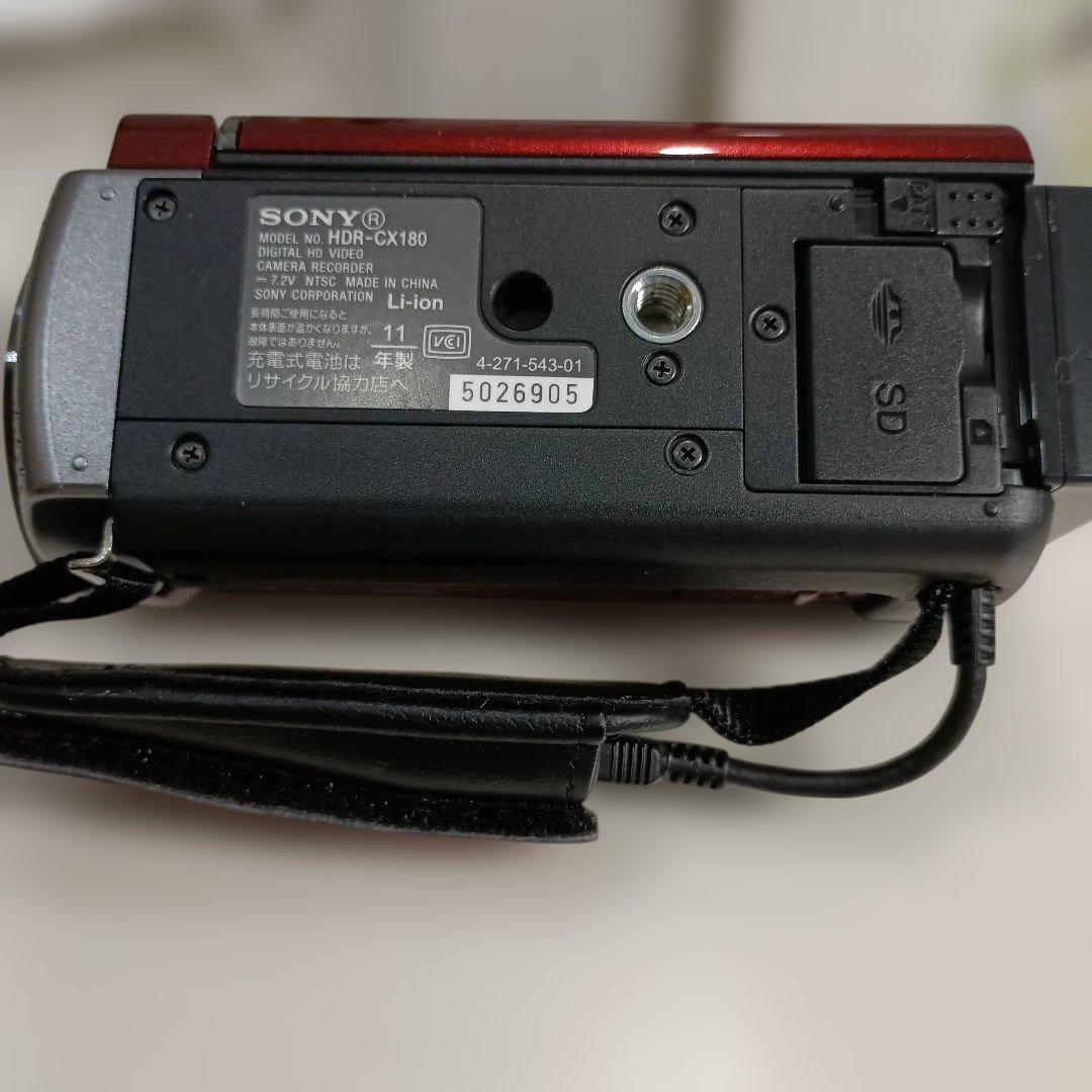 SONY HDR-CX180 ビデオカメラ レッド 本体