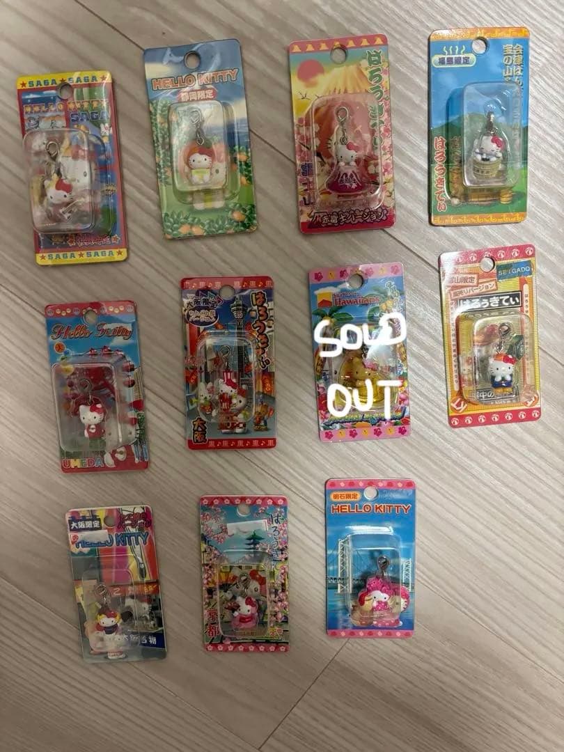ハローキティ ストラップ 11個セット ハローキティ ストラップ 11 個セット