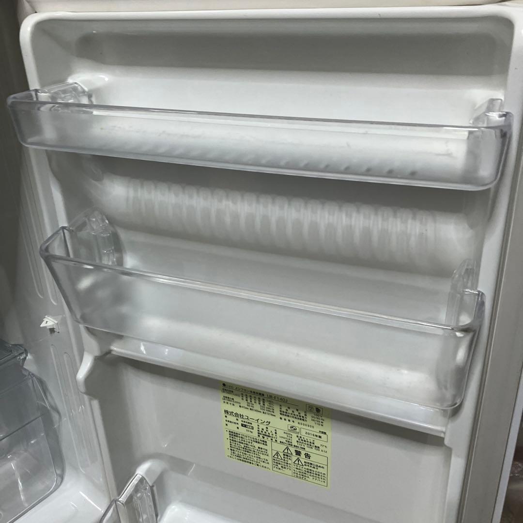 【中古】冷蔵庫　ユーイング　140L 2ドア