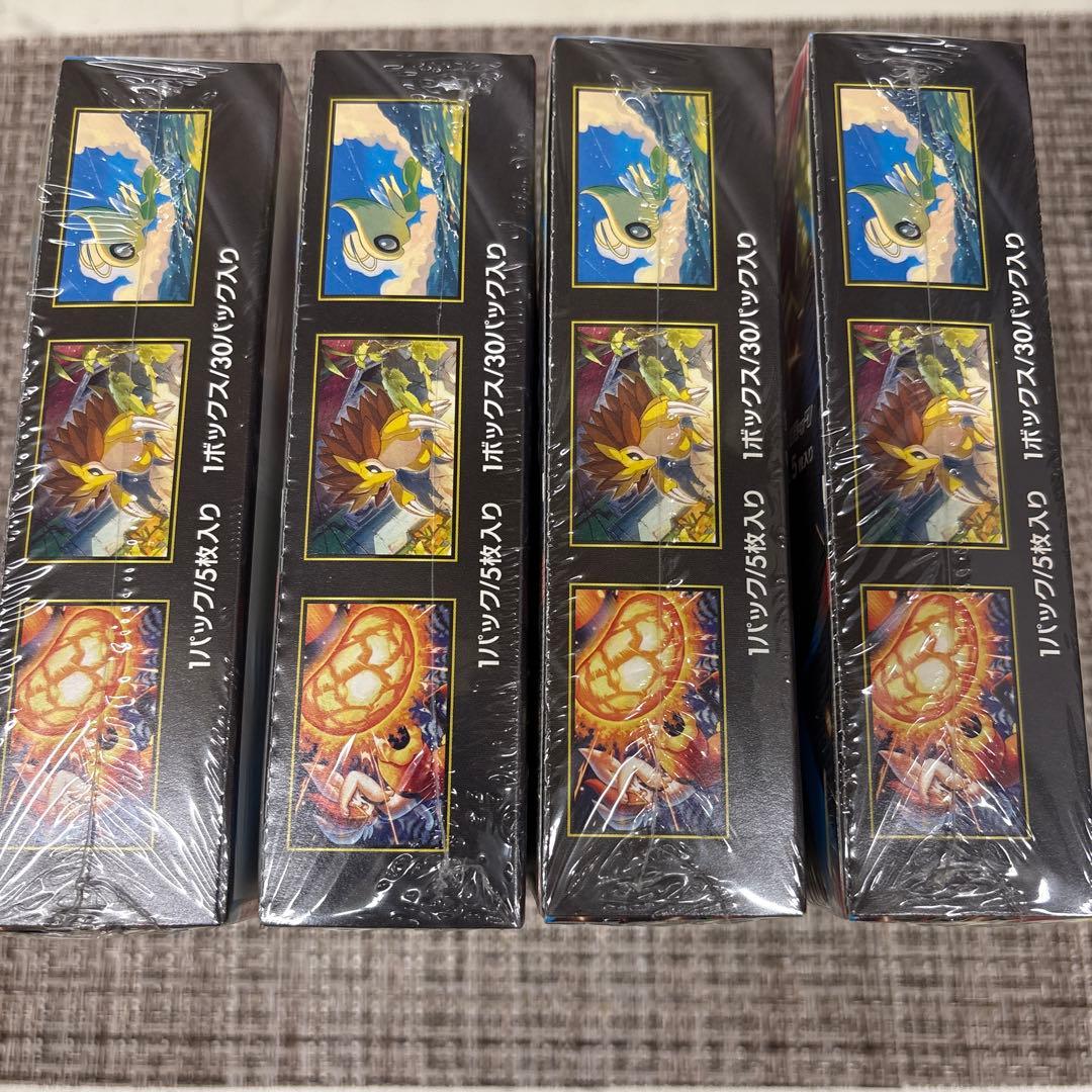 新品未開封】ポケモンカードゲーム メガブレイブ 4box シュリンク付き