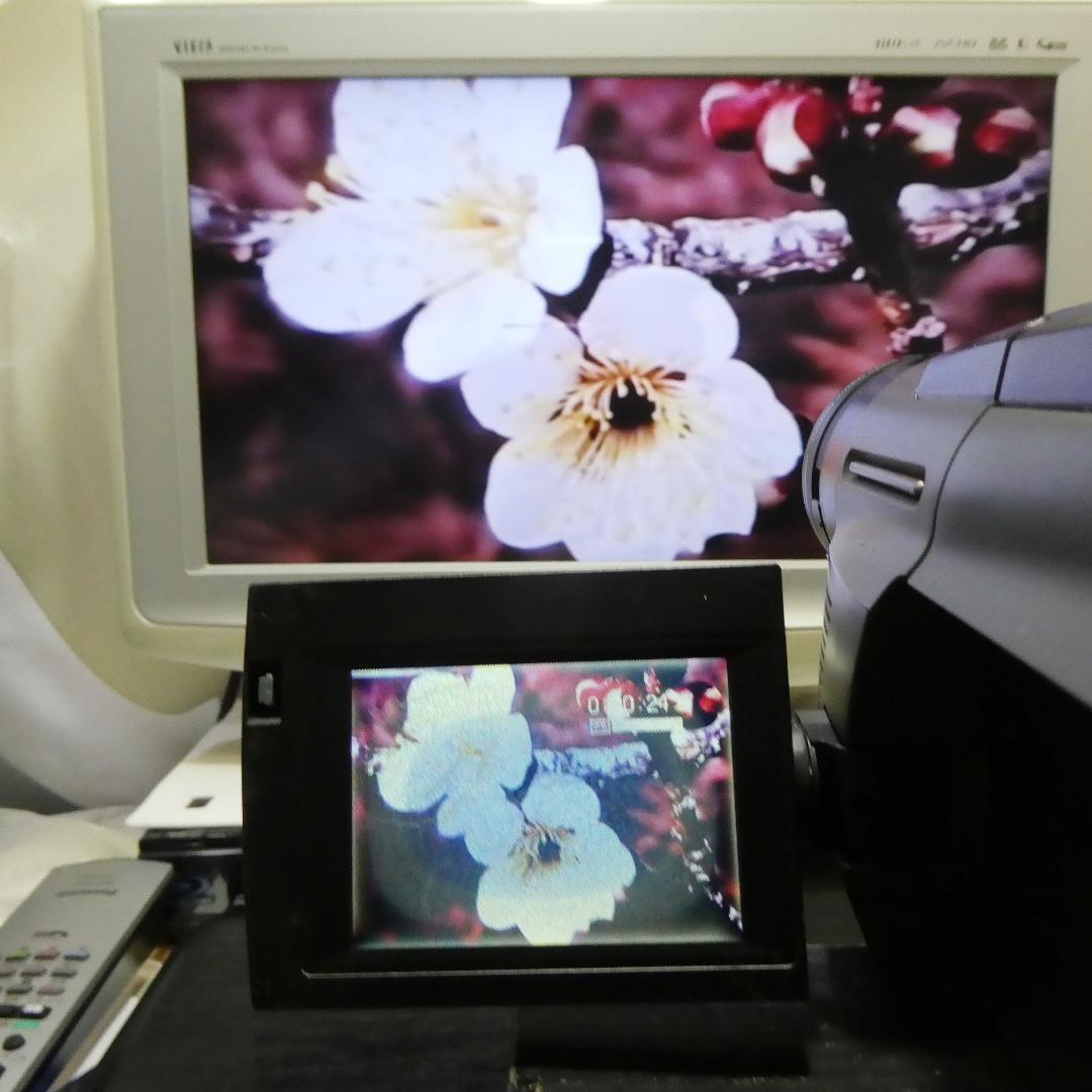 動動作良好キャノンMB-V32 VideoHi8 8ミリビデオカメラ DVD化に