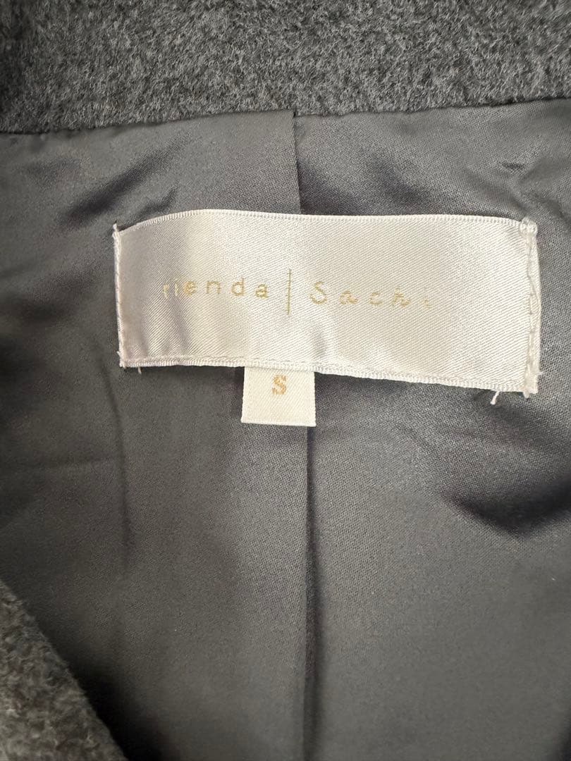 美品】 rienda ピークドラペルウールMIXチェスターコート S