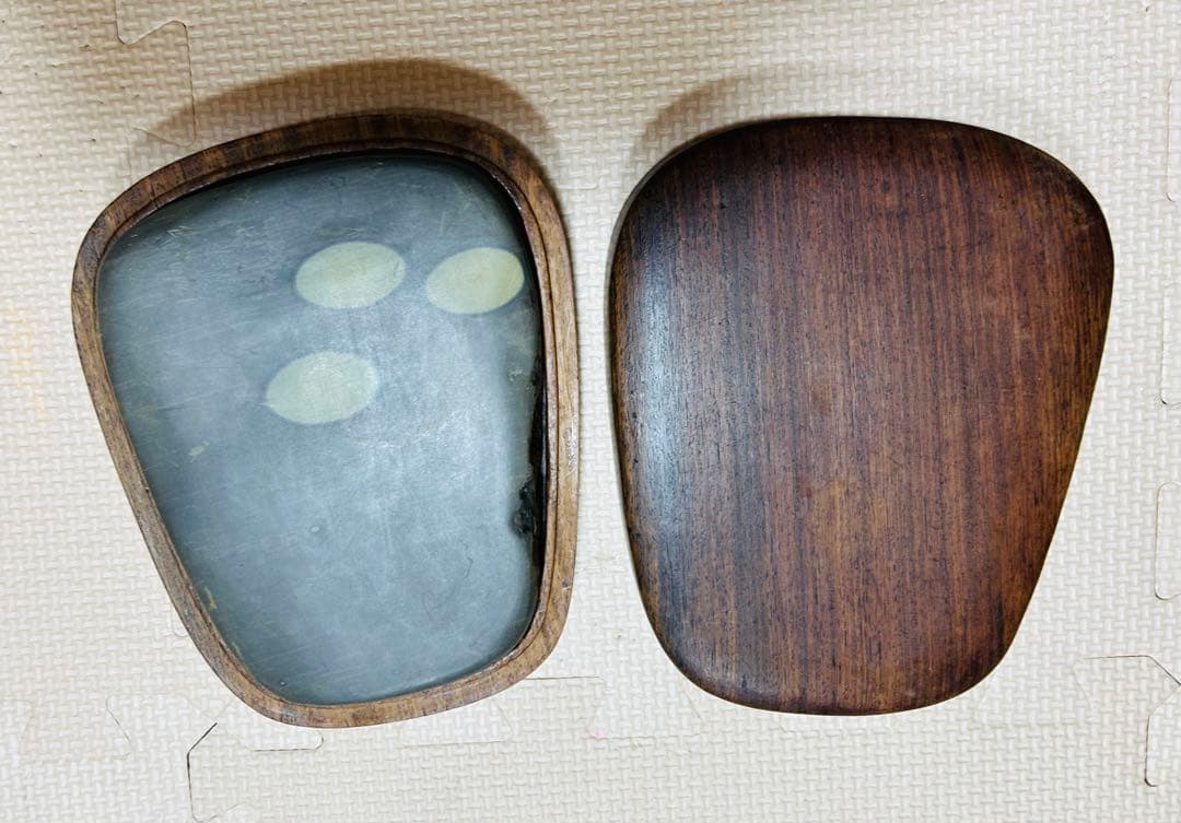 貴重珍品] 中国 古美術 文房具 清時代 端溪 硯書 紫檀共箱 - メルカリ