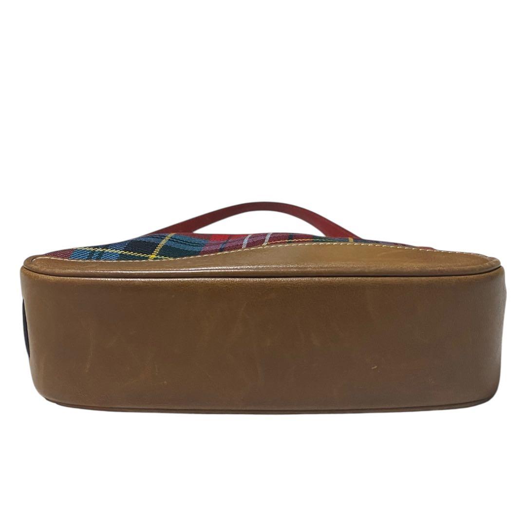 希少　COACH ワンショルダー　アクセサリーポーチ ハンドバッグ チェック