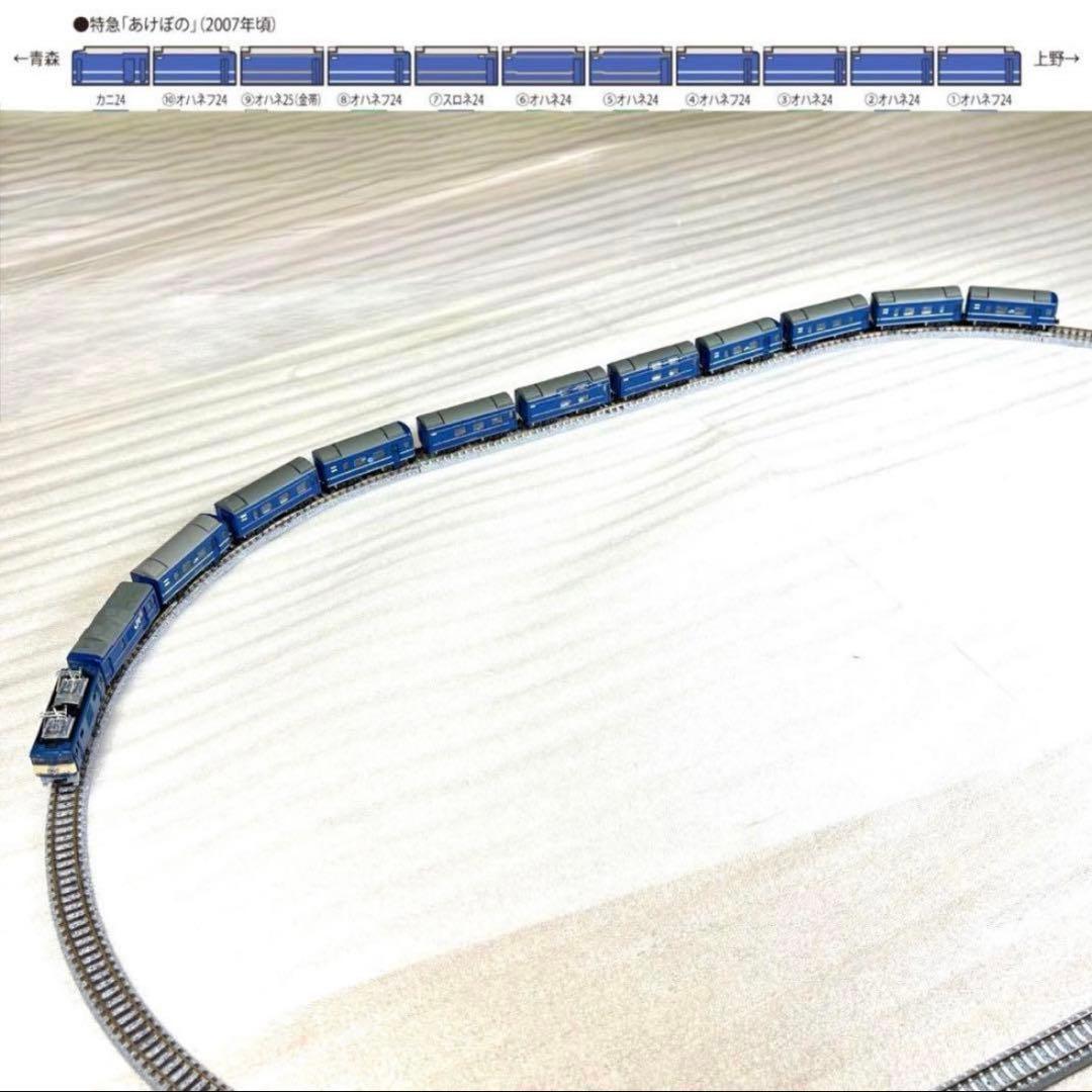Bトレイン 24系あけぼの11両フル編成＋EF64-1000 N化 機関車動力化