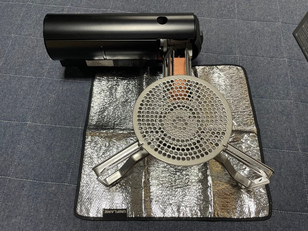 8*8様 未使用！スノーピーク ＆CAMPバーナー（黒） +シート+ケー