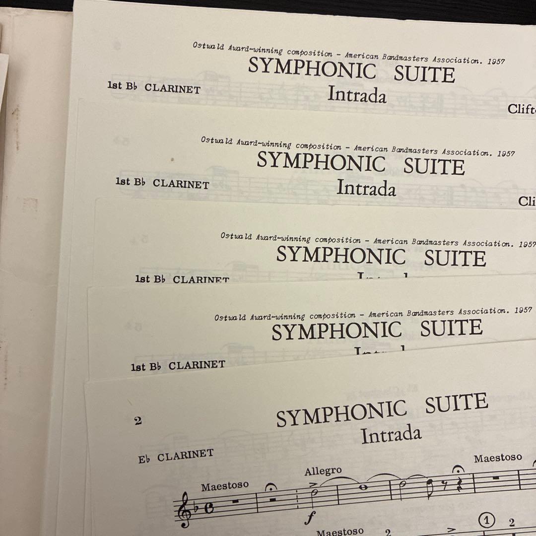 SYMPHONIC SUITE 吹奏楽・楽譜セット（スコア&パート譜）