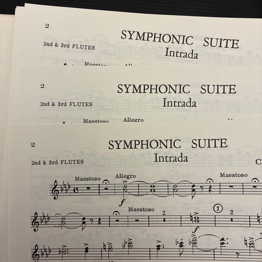 SYMPHONIC SUITE 吹奏楽・楽譜セット（スコア&パート譜）