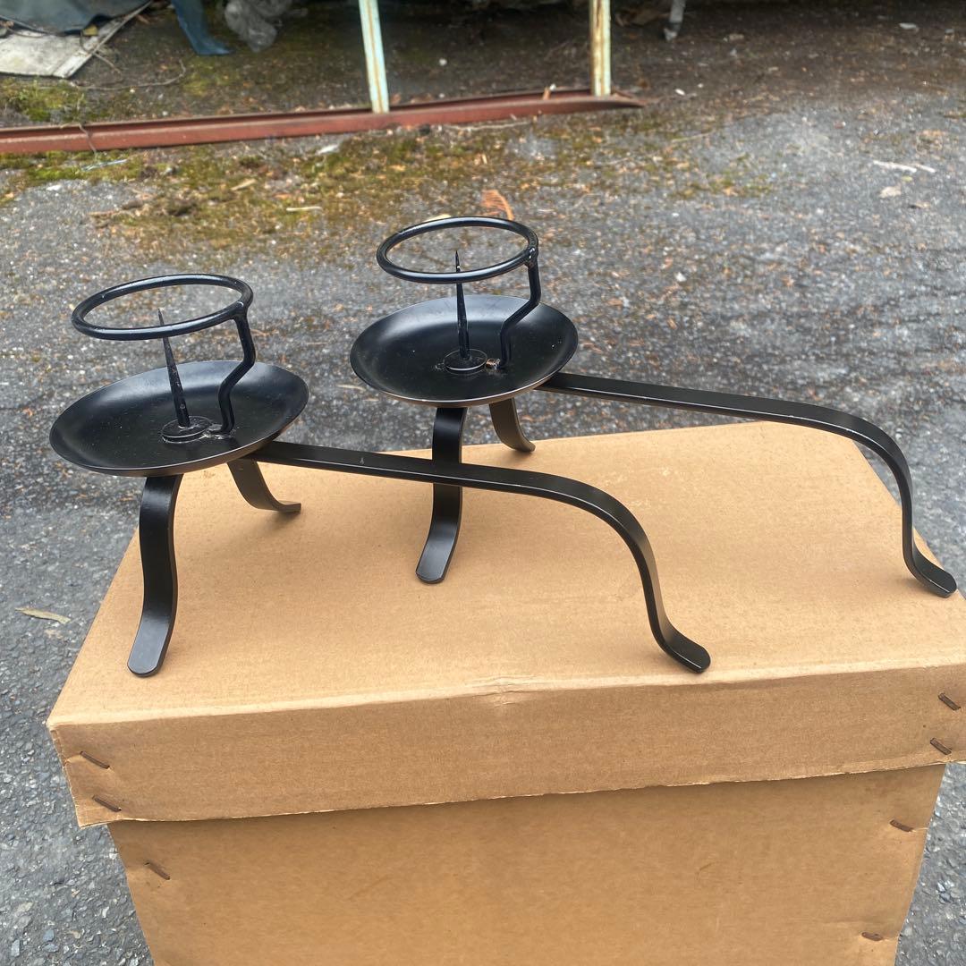 夜咄　手燭　茶道具　一対　2個セット 茶道具 夜咄道具 灯燭具 とうしょくぐ 手燭 てしょく 一双 哲匠作 2個