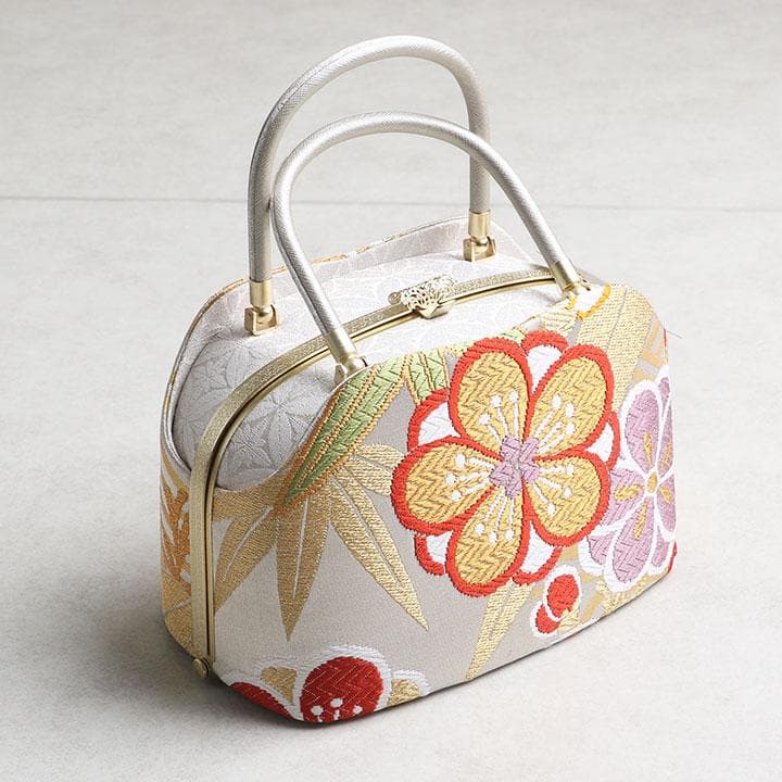 【新品】世美庵 謹製 正絹 西陣織草履バッグセット 24cm 古典柄 03217