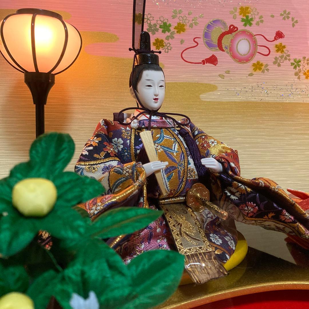 久月　三五雛人形　親王飾りケース入り