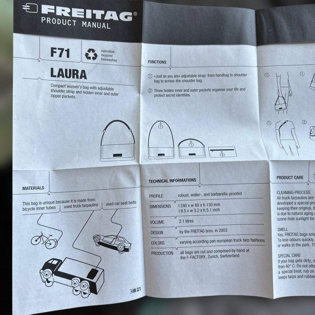 フライターグ　バックLAURA F71 廃盤品