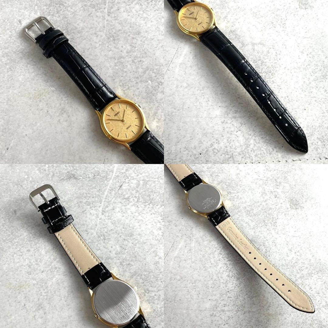 SEIKO ドルチェ ゴールド ブラック 腕時計 セイコー メンズ 稼働