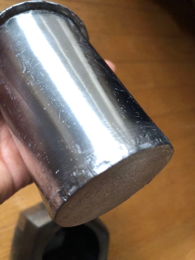 六角形 龍亀文様 錫製温酒器（酒壺） 真鍮取手付き ビンテージ