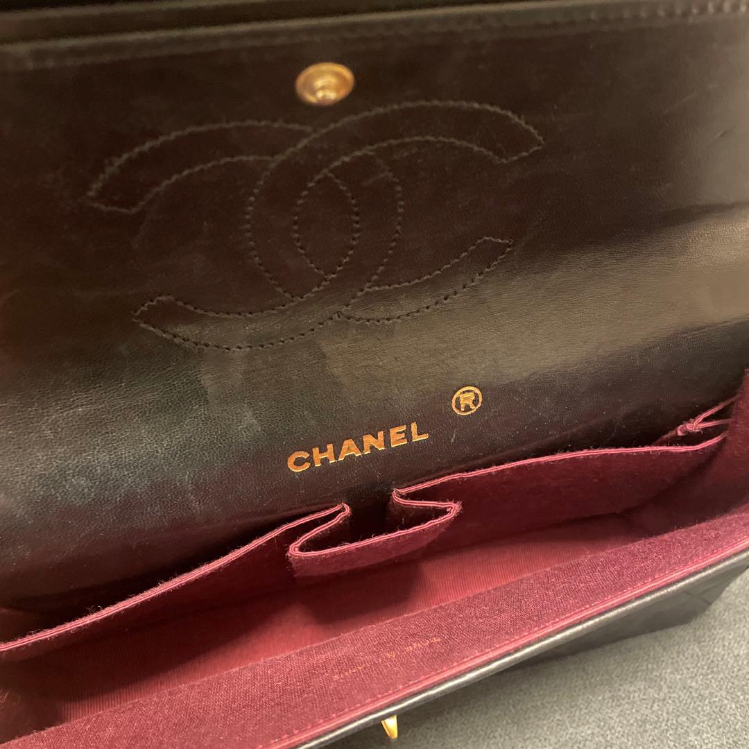 ノベルティ　CHANEL ブラック レザー ショルダーバッグ