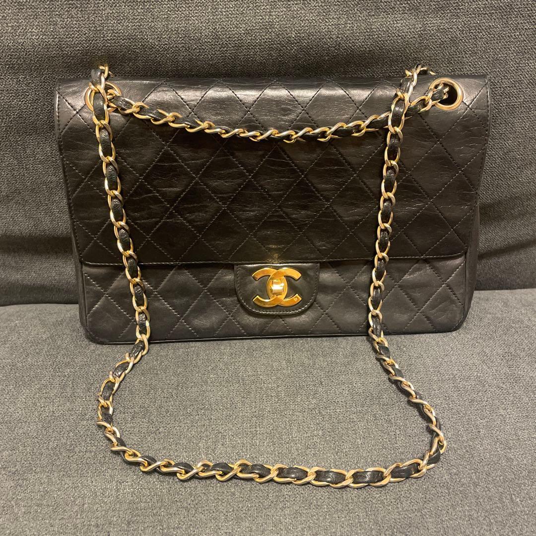 ノベルティ　CHANEL ブラック レザー ショルダーバッグ