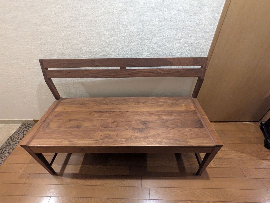ルンバ対応！ ウォールナット材 ベンチ 幅118cm ルンバ対応！ ウォールナット材 ベンチ 幅118cm ルンバ対応