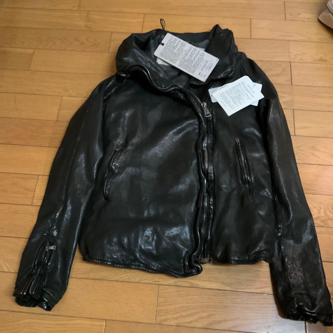 ブラック レザー シングルライダースジャケット GIORGIO BRATO - メルカリ