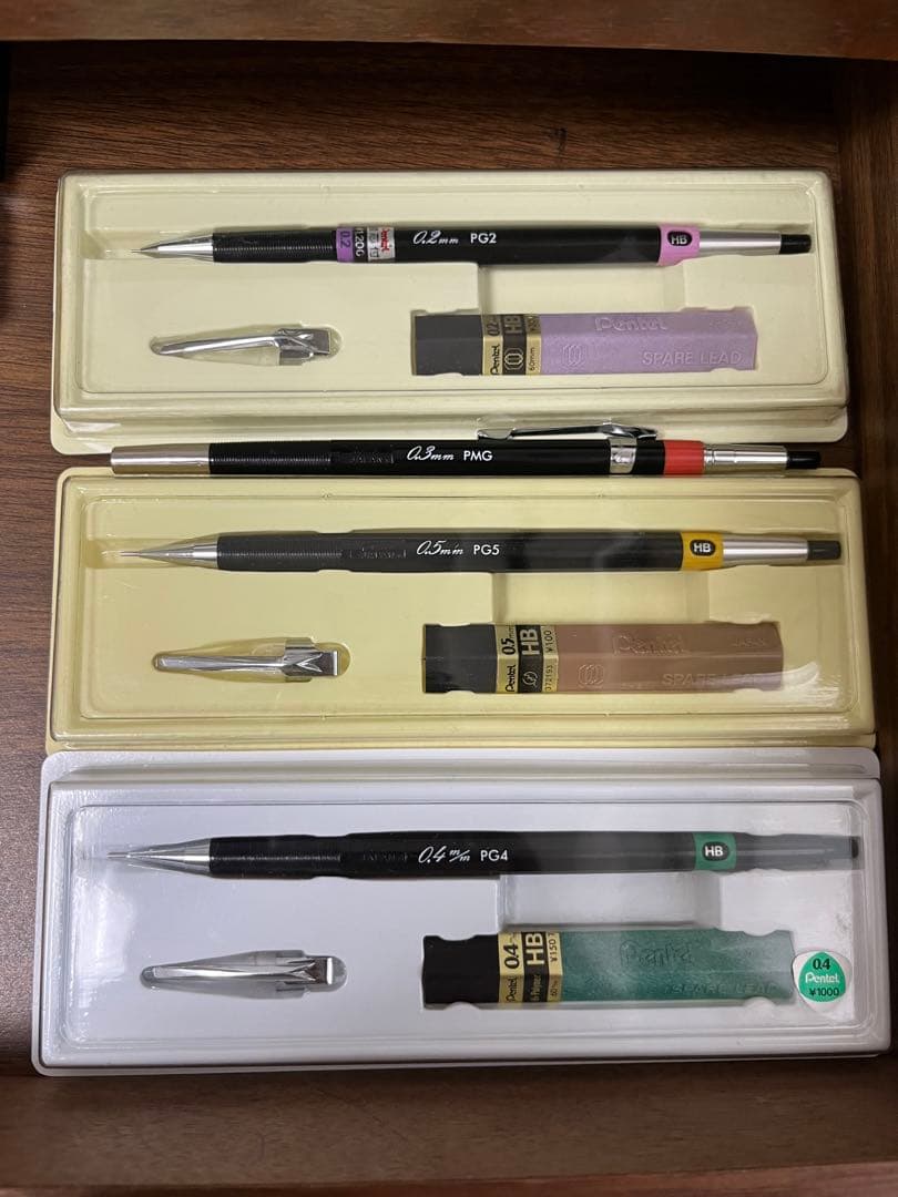 PG5 PMG PG2 PG4 グラフペンシル ぺんてる 廃盤 4本セット 希