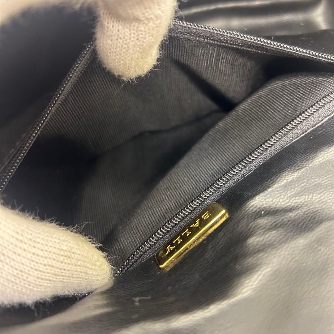 美品✨ Bally バリー レディース ショルダー バッグ レザー ブラック