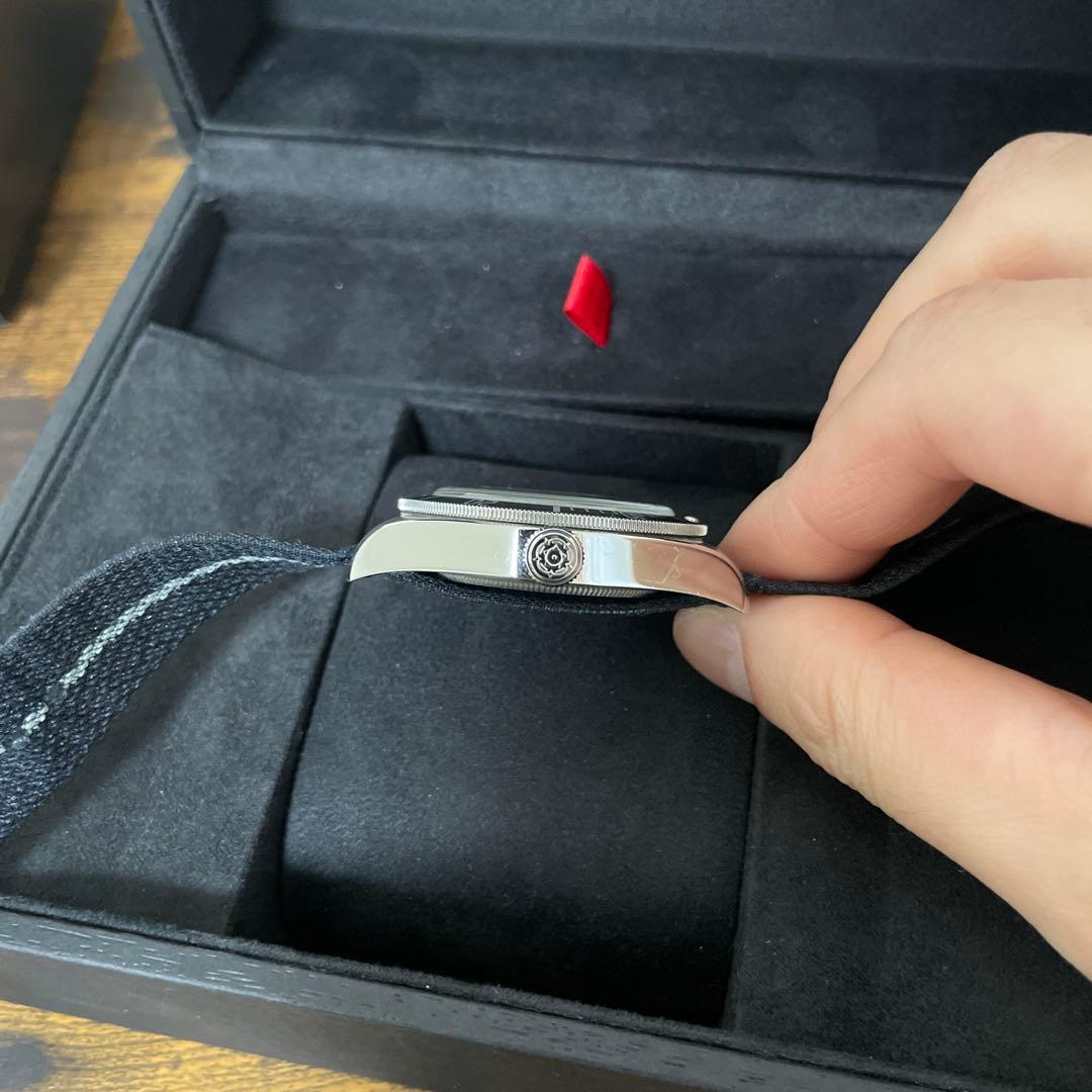 TUDOR ブラックベイ58 ブルー　ステンレスベルト付