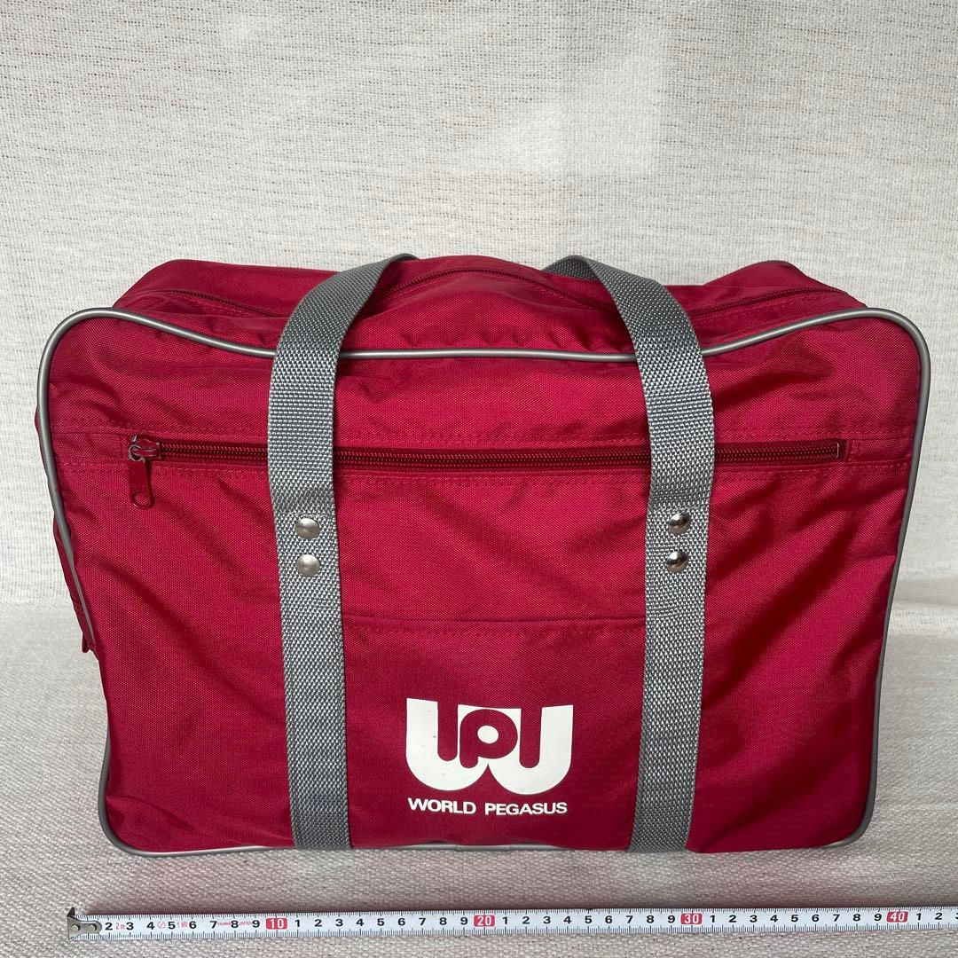 ワールドペガサス スクールバッグ 新品 ワッぺ スクバ 赤 RED