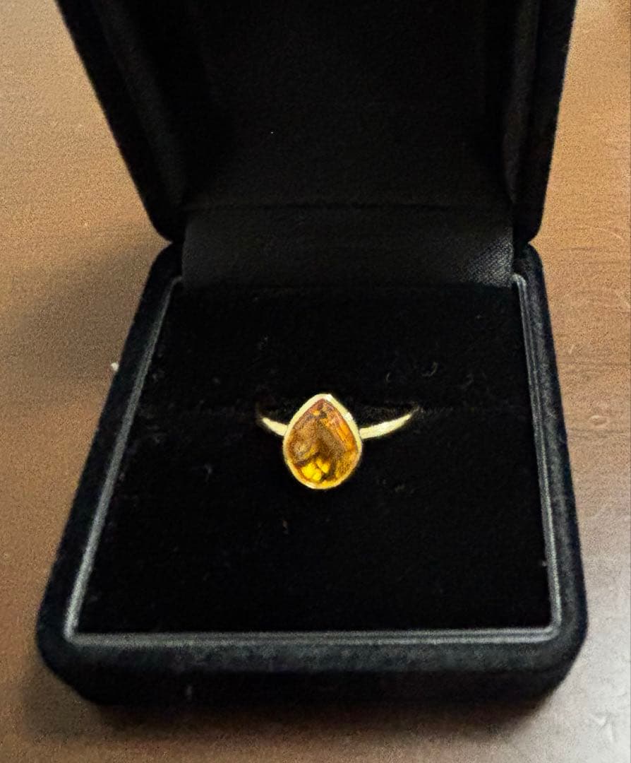 TAKANO ♡k18 シトリン ペアシェイプリング