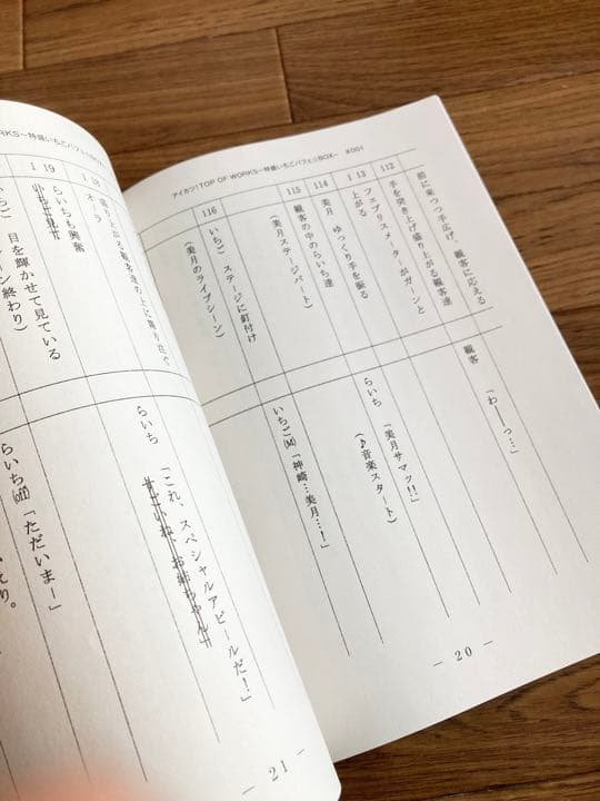 アイカツ！　資料　原画　絵コンテ　星宮いちご　特盛いちごパフェBOX 神崎美月