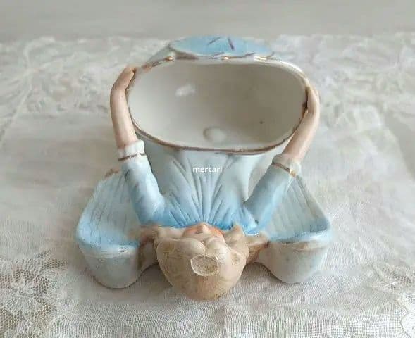 フランスアンティーク ベニチエ 天使の聖水盤