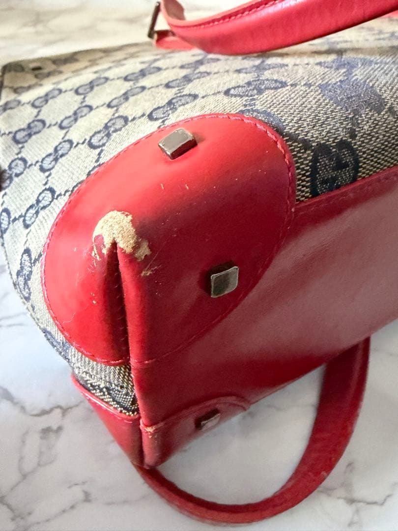 GUCCI ハンドバッグ 赤 トートバッグ