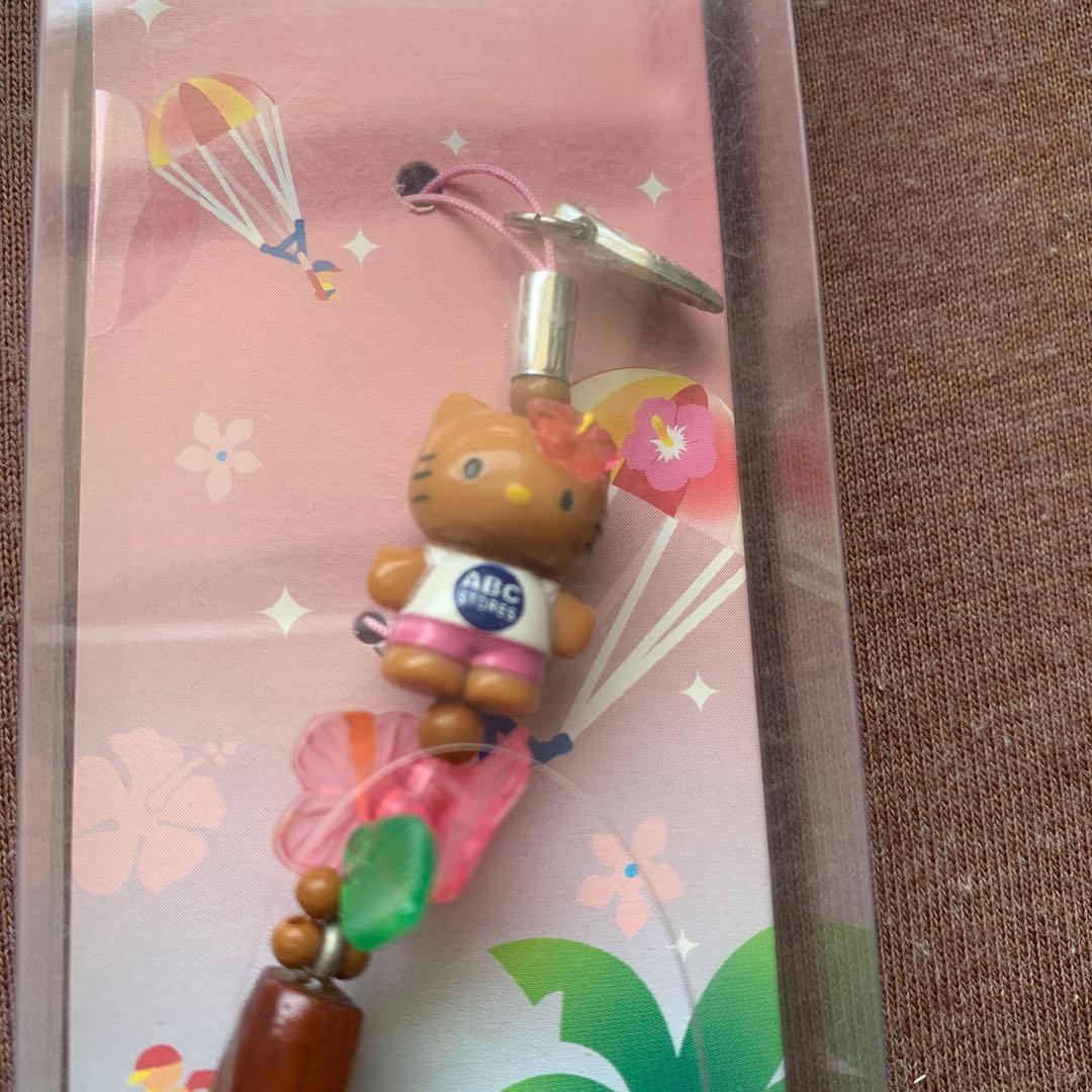 ご当地　日焼け　ハローキティ　ストラップ　グアム/サイパン