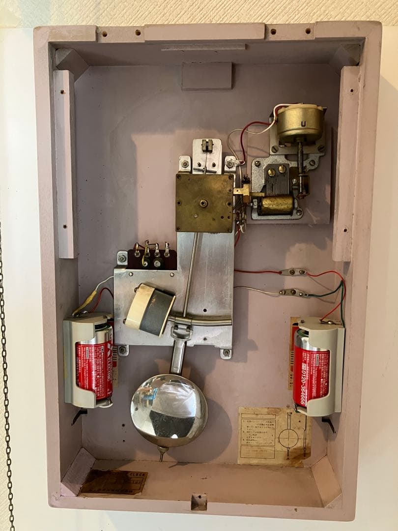 National (現Panasonic)オルゴール時報振り子時計　昭和30年代