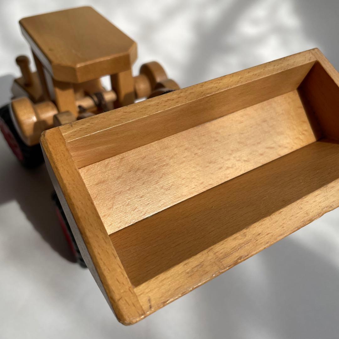 美品 ドイツfagus社のブナの木で作られた働く車ホイールローダー