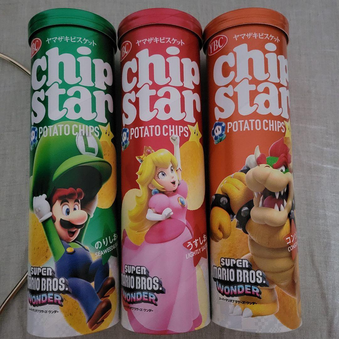 スーパーマリオ　オリジナルサコッシュ　アクリルキーホルダー　チップスターL空き箱