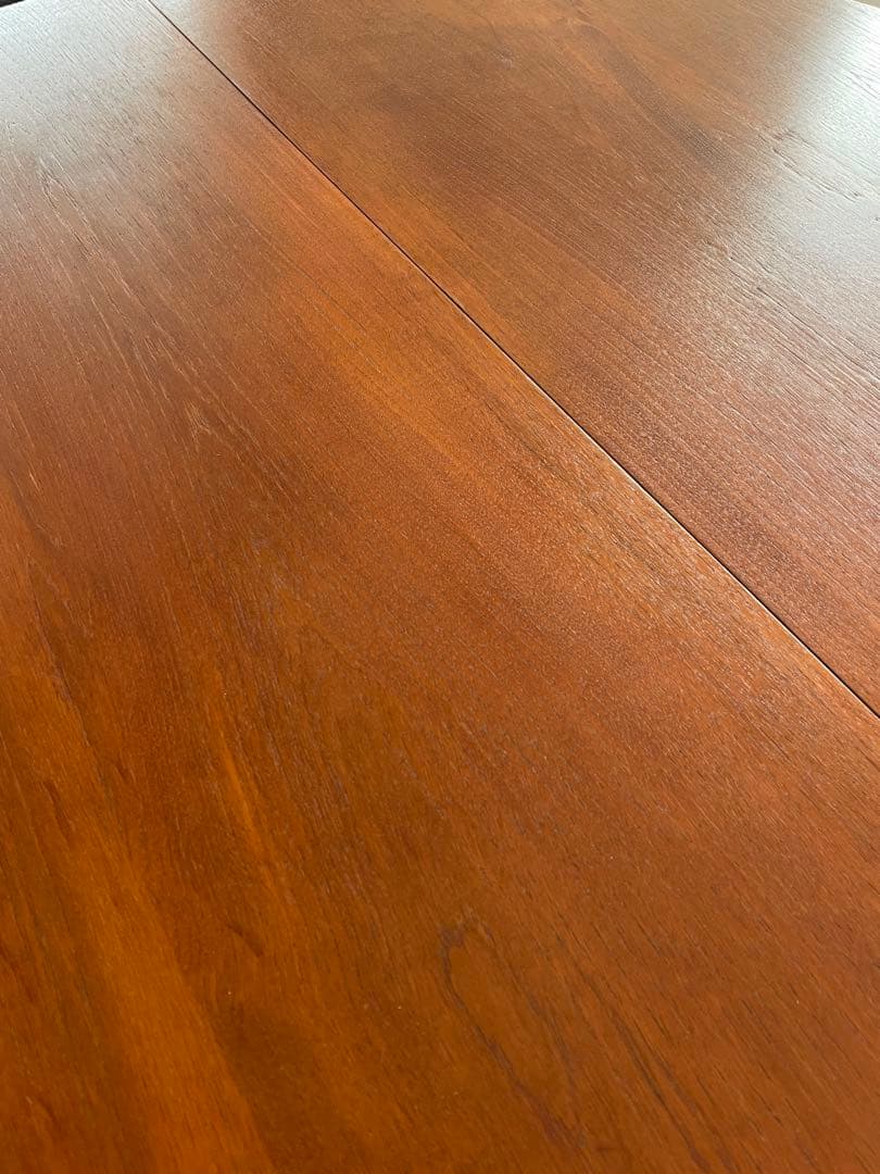 イギリス ヴィンテージ チーク ラウンド エクステンション ダイニング テーブル