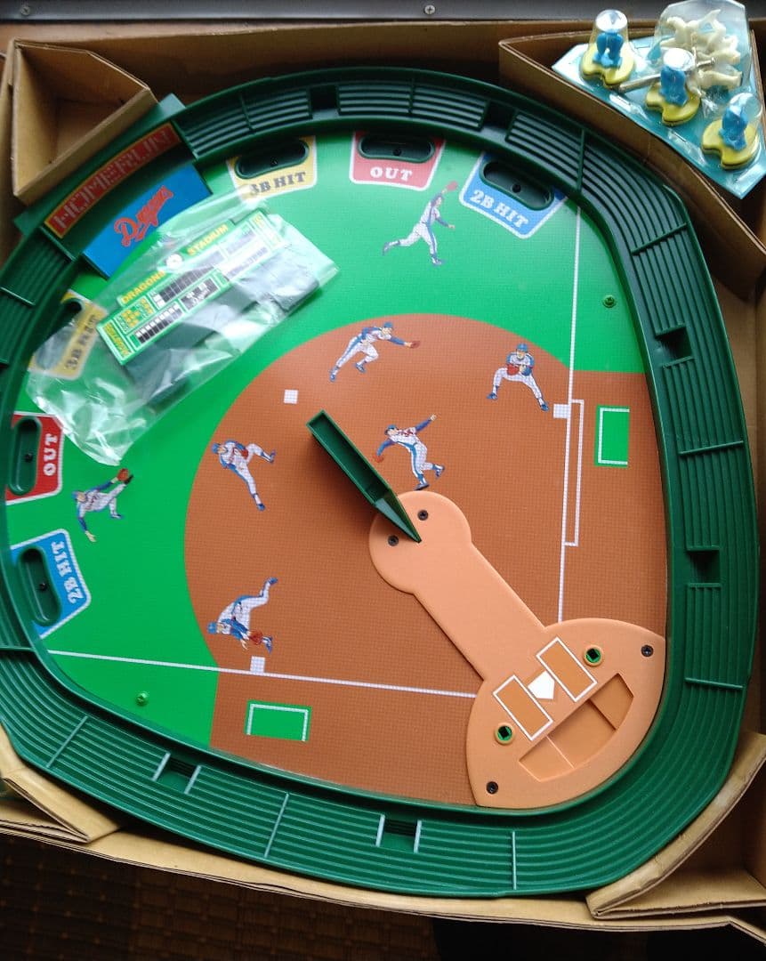 中日ドラゴンズ　野球盤　ツクダ　ナゴヤ球場　ドラゴンズスタジアム　レア新品未使用