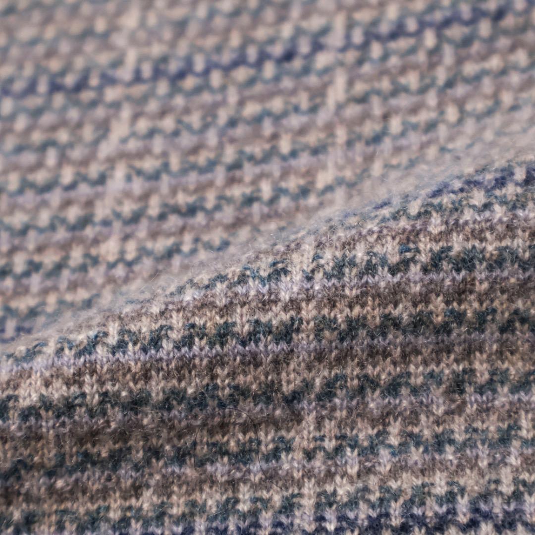 H4320-4◾️ロロピアーナ　チェック柄Vネック　ニットベスト