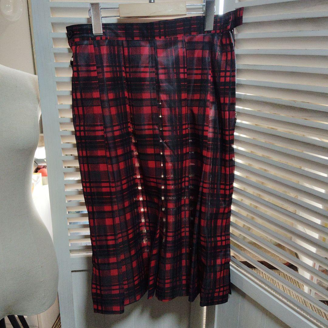 TOGA PULLA2024SSシアーチェックスカート