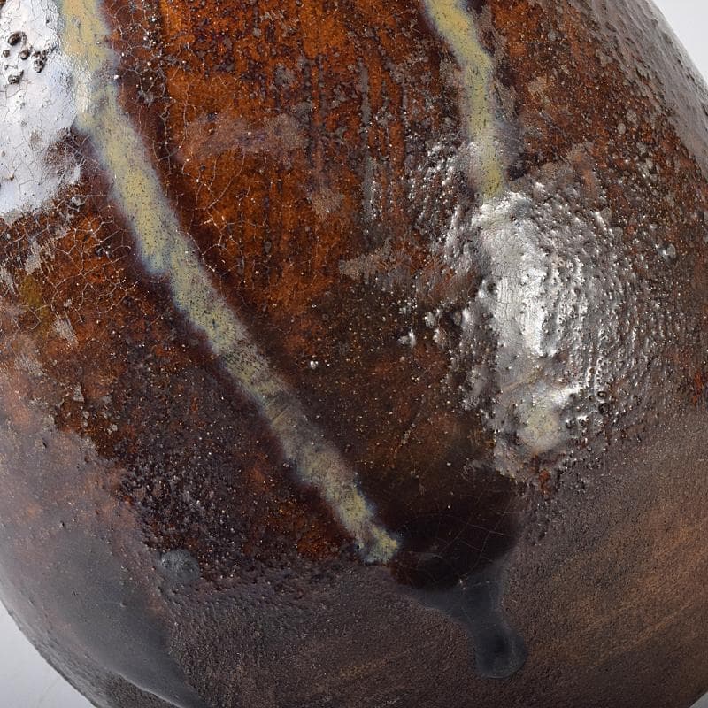 唐津焼　朝鮮唐津　徳利　一輪挿　時代箱付　M　R8248B