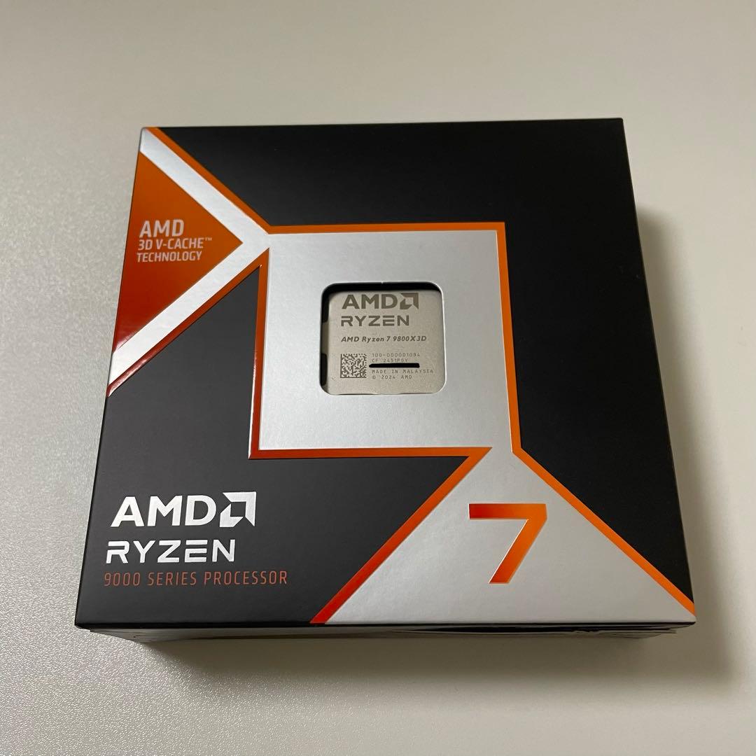 AMD Ryzen7 9800X3D 新品未開封 AMD CPU AMD エーエムディー 国内正規品 (8C/ 16T5.2GHz120W) Ryzen7