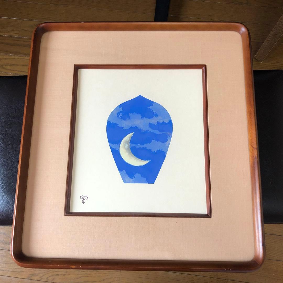 杉山　寧 『夕』色紙