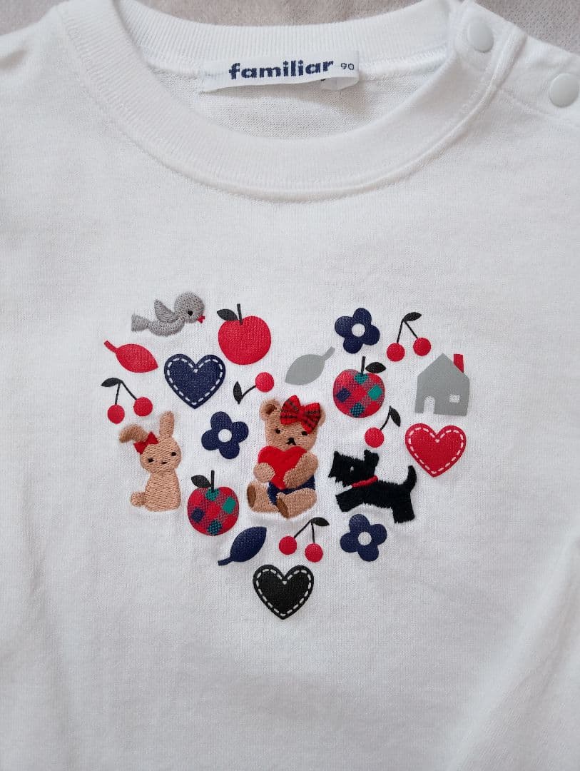 familiar ファミリア 長袖トップス 現行品 90 女の子 Tシャツ - メルカリ