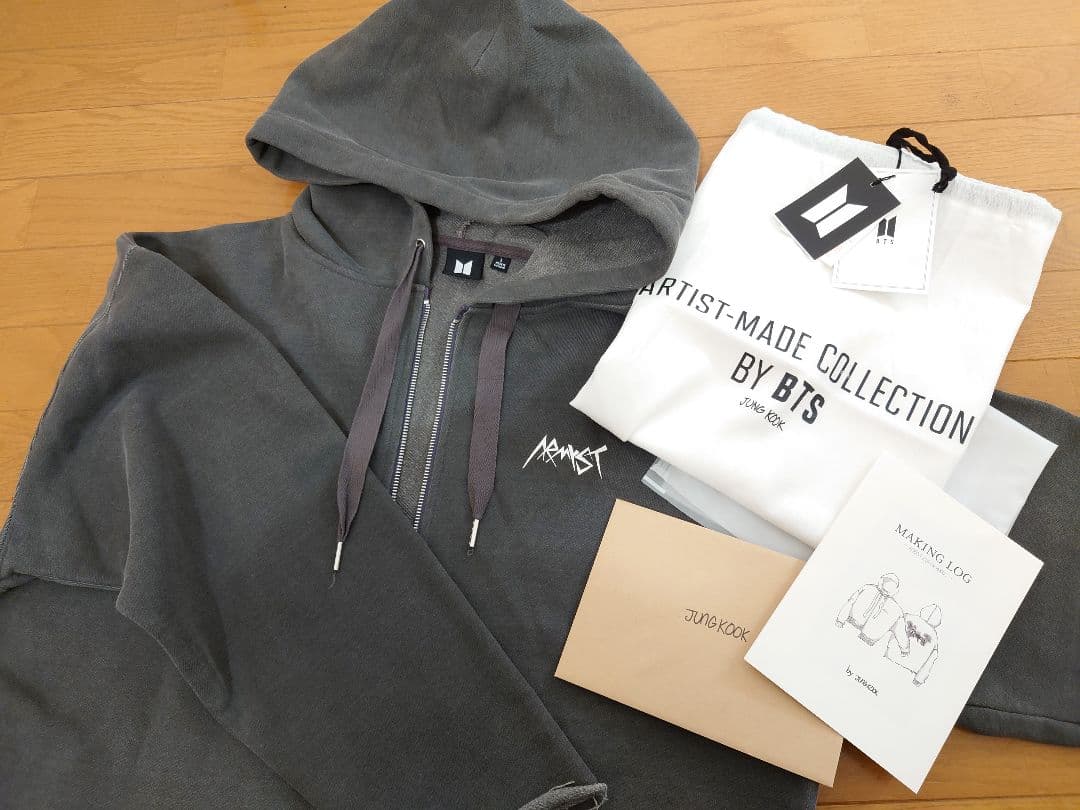 BTSパーカー 公式 ジョングク フーディ L アーティストメイド