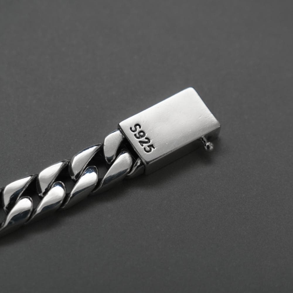 鑑定書付 重厚 シルバー 喜平チェーンブレスレット シルバー925