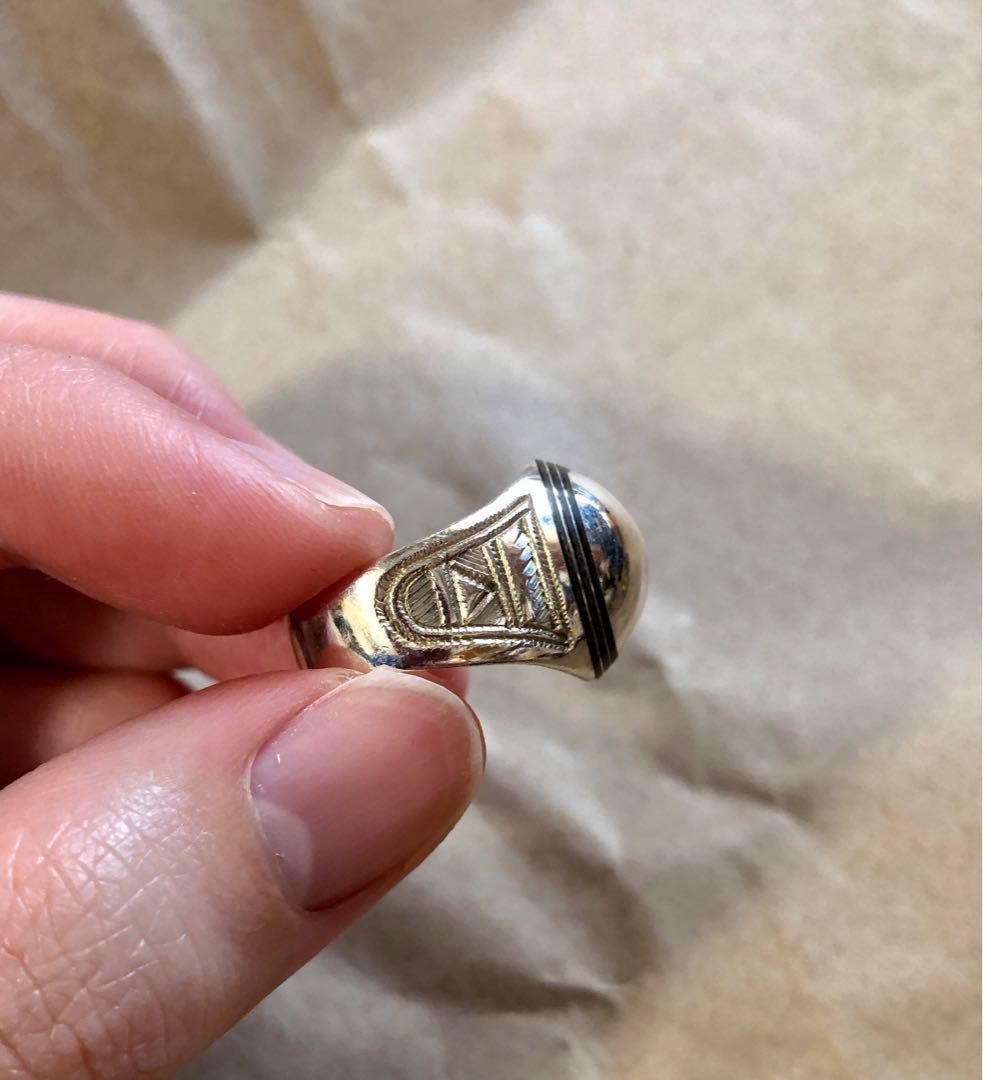 Tuareg シルバー オーバルリング 15.5号 トゥアレグ